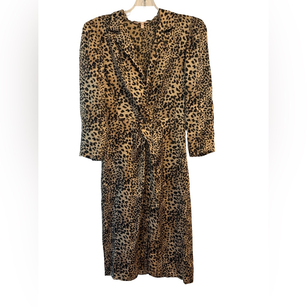 Rebecca Taylor Silk Leopard Print Dress size 2